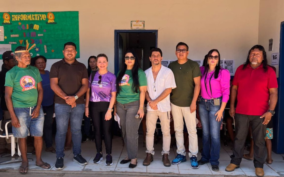 Caravana leva serviços e capacitação para mulheres indígenas em aldeia da região de Itacajá