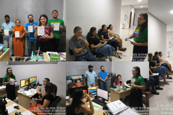 Prefeitura promove ação da A3P com entrega de material educativo sobre uso consciente dos recursos naturais