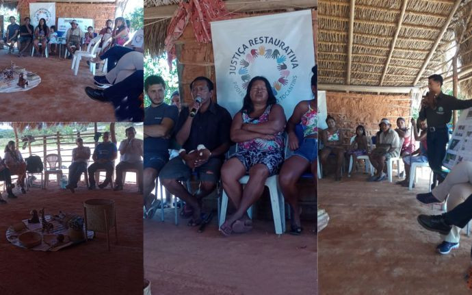 Dia de Campo com práticas sustentáveis pelo Projeto Círculos Restaurativos na Aldeia Morro Grande