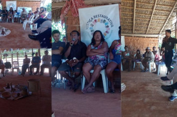 Dia de Campo com práticas sustentáveis pelo Projeto Círculos Restaurativos na Aldeia Morro Grande
